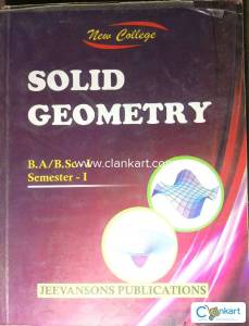 Solid Geometry Book BA/B.Sc 1st year 1st semester