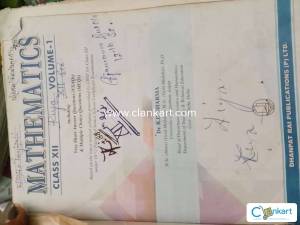 Maths Rd sharma class 12 volume 1
