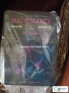 Maths class 12 rd Sharma new not used any time