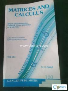 Matrices And Calculas for Anna university