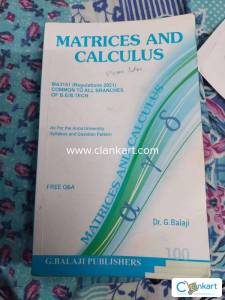 Matrices And Calculus By Balaji