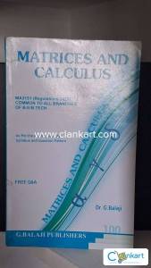 Matrices and calculus for Anna university