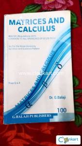 Matrices and calculus for Engineering