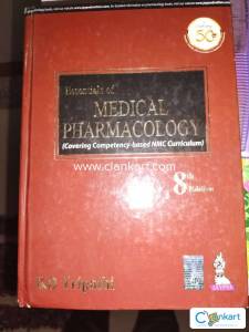 Medical Pharmacology, KD Tripathi, 8th edition