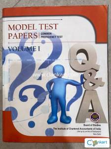 Model Test Paper Volume 1 By ICAI For CA/CPT