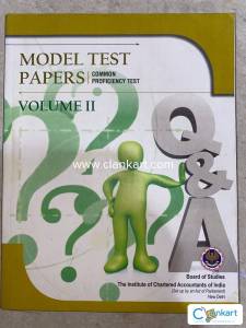 Model Test Papers For CPT BY ICAI