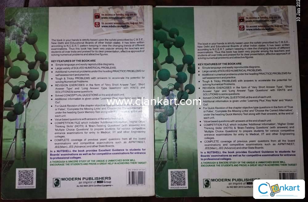 Buy modern abc chemistry class 12 part 1 and 2 book in good condition