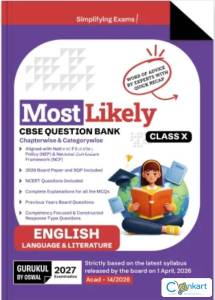 Most likely cbse class 10 English question bank