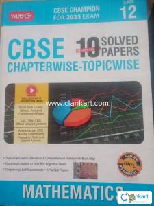 Mtg Cbse math 10 years solved papers chaptetwise  class 12th