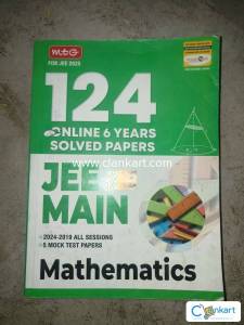 Mtg JEE MAINS 124 online 6 years solved papers 2025 edition
