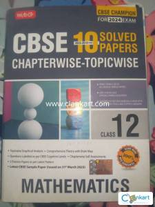 Mtg maths chapterwise TOPICWISE 10 YEAR SOLVED QUESTIONS 2024 EXAM