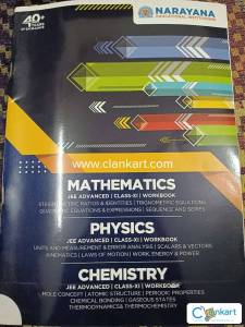 NARAYANA INSTITUTE: Maths, Chemistry, physics workbook 1 class XI