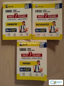 NCERT 12th  ( set of 3 ) chemistry physics maths Past 7 years paper