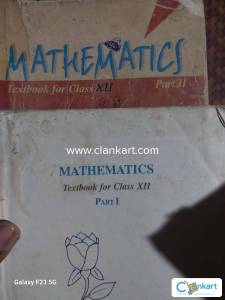 NCERT Maths for Class 12 Part 1 and Part 2