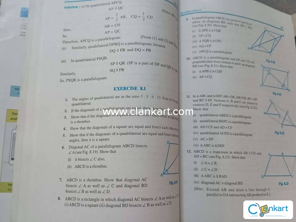 Buy mathematics textbook for class 9 book in excellent condition at