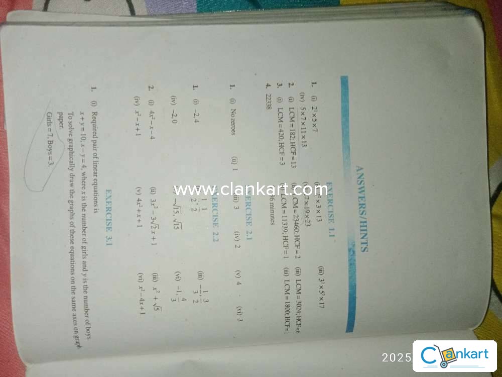 WHICH BOOK IS BEST FOR STANDARD MATHS CLASS 10 visual data 8