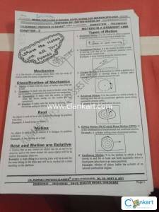 NCERT notes physics for class 11