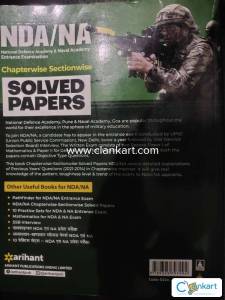 NDA/NA Chapter wise solved papers 2022-2023 edition.