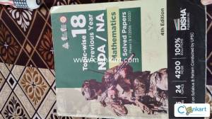 NDA/NA topics wise 18 Year PYQ with solved paper Disha publication 4th