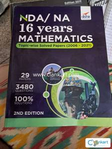 NDA/ NA 16 years Mathematics Topic-wise Solved Papers (2006 - 2021)