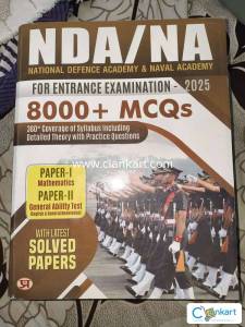 NDA /NA 8000+ mcq .... No any marks on book only one month old book.