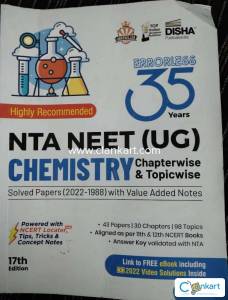 NEET CHEMISTRY SOLVED PAPERS (1998-2022) WITH VALUE ADDED NOTES