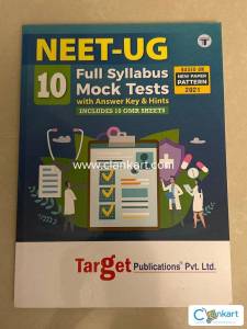 NEET UG 10 full syllabus mock tests with OMR sheets