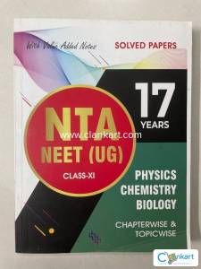 NEET (UG) solved papers, class 11, chapterwise and topicwise