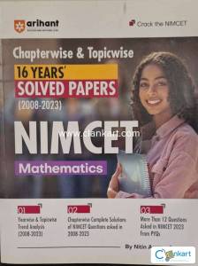 ARIHANT NIMCET MATHEMATICS  CHAPTERWISE & TOPICWISE(2008-2023)