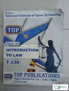 NIOS Class 12th introduction to law