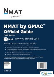 NMAT by GMAC Official Guide, 10ed
