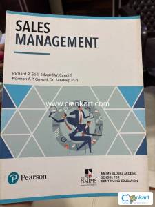 NMIMS Sales Management Book