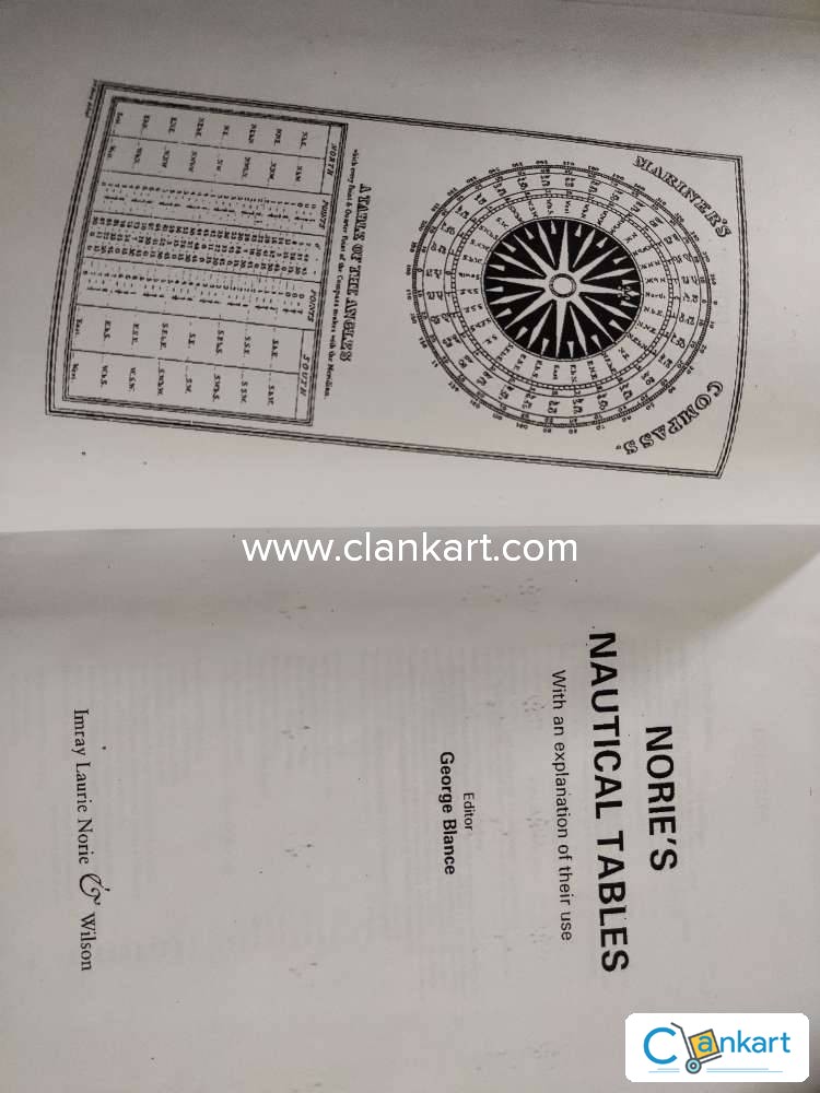 Buy 'NORIE'S NAUTICAL TABLE With An Explanation Of Their Use' Book