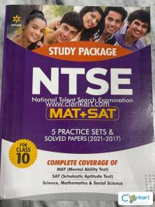 NTSE MAT+SAT CLASS 10 STUDY PACKAGE