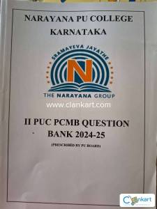 Narayana 2nd PUC PCMB question bank (as prescribed by PU board)
