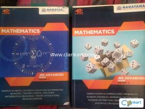 Narayana Mathematics JEE ADVANCED Sr (pack of 4) study material