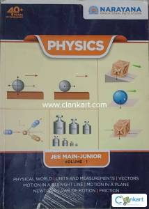 Narayana jee mains junior physics volumes -1,2,3,4+free practice book