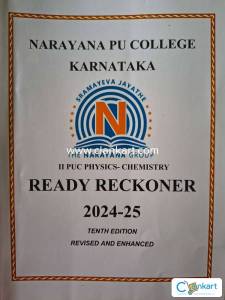 Narayana karnataka PU Ready Reckoner . Physics and chemistry