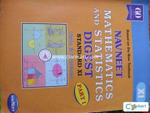 Navneet Mathematics and Statistics Part-I Digest STD 11th