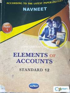 Navneet elements of account part 1 standard 12