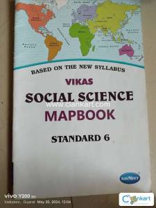 Navneet social science mapbook for class 6th