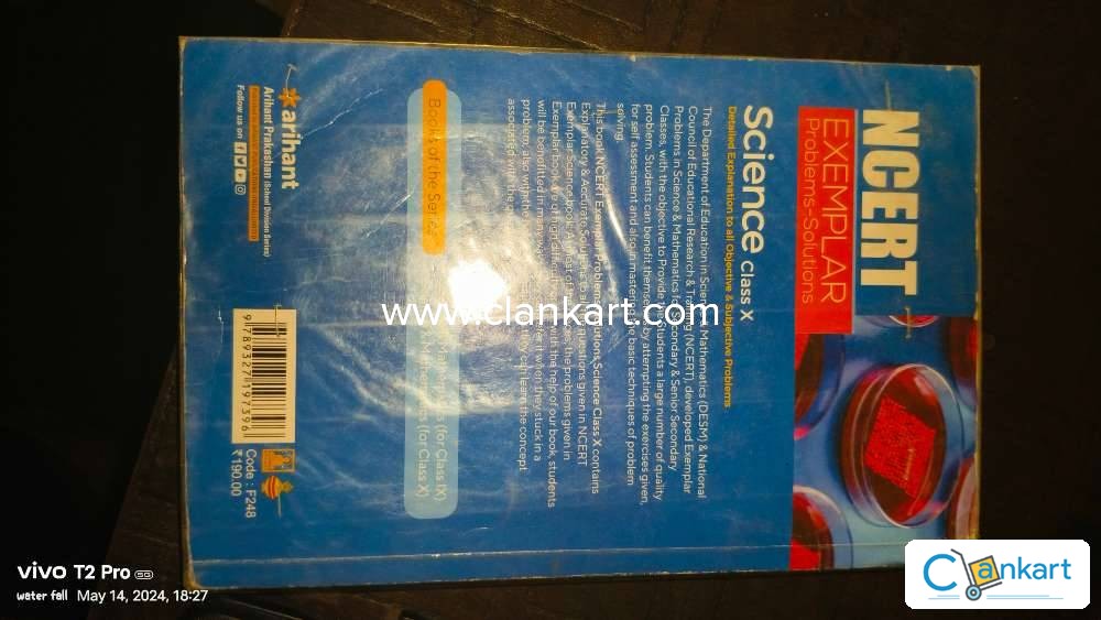 Buy Ncert Exemplar Problems Solutions Science Class 10th Book In