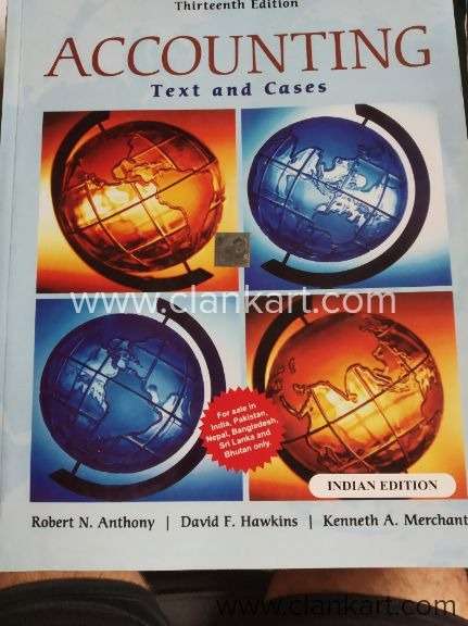New - accounting text and cases - Robert anthony