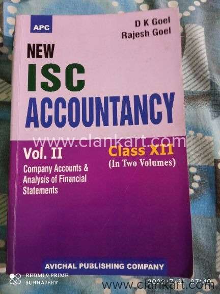 New ISC Accountancy Vol 2