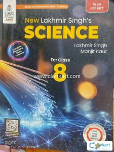 New Lakhmir Singh's science book of class 8th