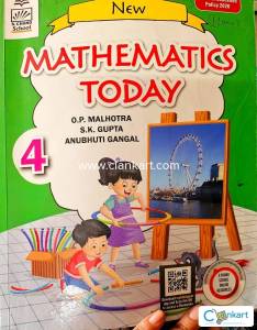 New Mathematics Today class 4 (maths book is new condition)