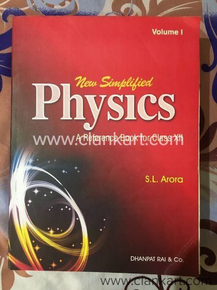 New Simplified Physics S L Arora For Class 12 Volume 1