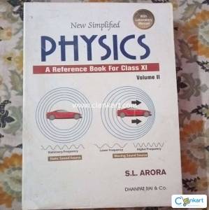New Simplified Physics Vol 2 Class 11 By SL Arora