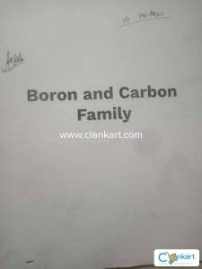 Notes of Boron and carbon family for jee mains and advanced