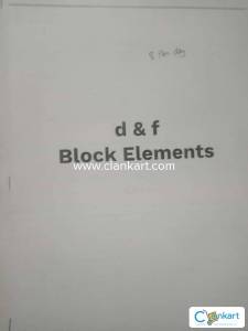 Notes of d and f block for JEE mains